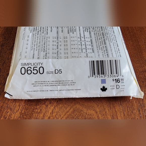 Jessica McClintock gown Simplicity sewing pattern dress #0650, sz: 4-12, NEW! - Picture 12 of 12